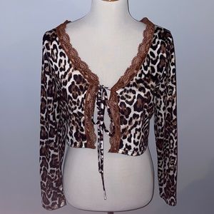 Shein cheetah long sleeve